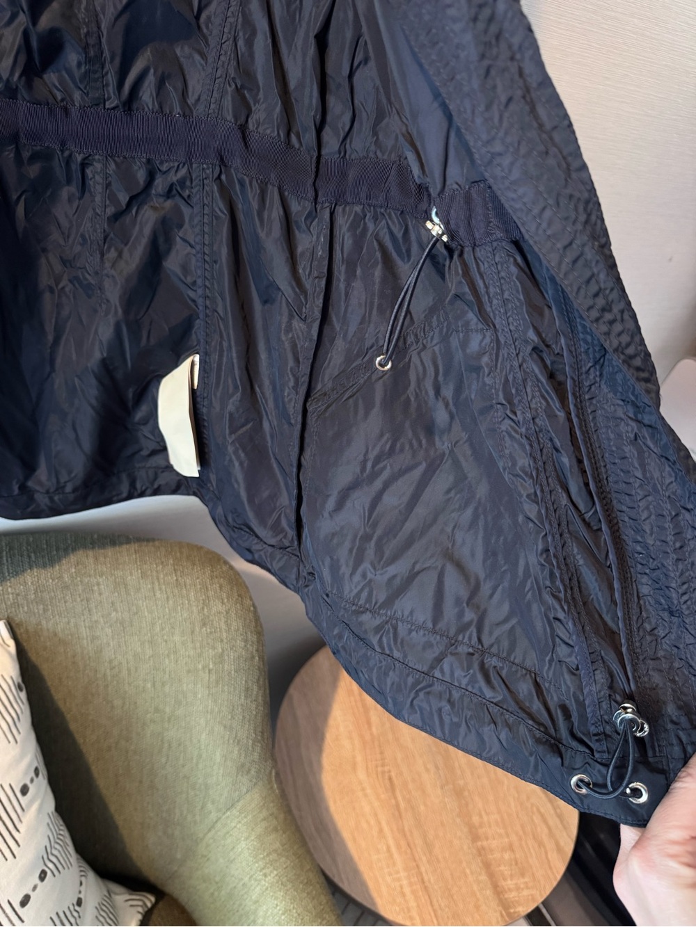 Massimo Dutti Women's Dark Navy Hooded Utility Jacket - Picture 9 of 11